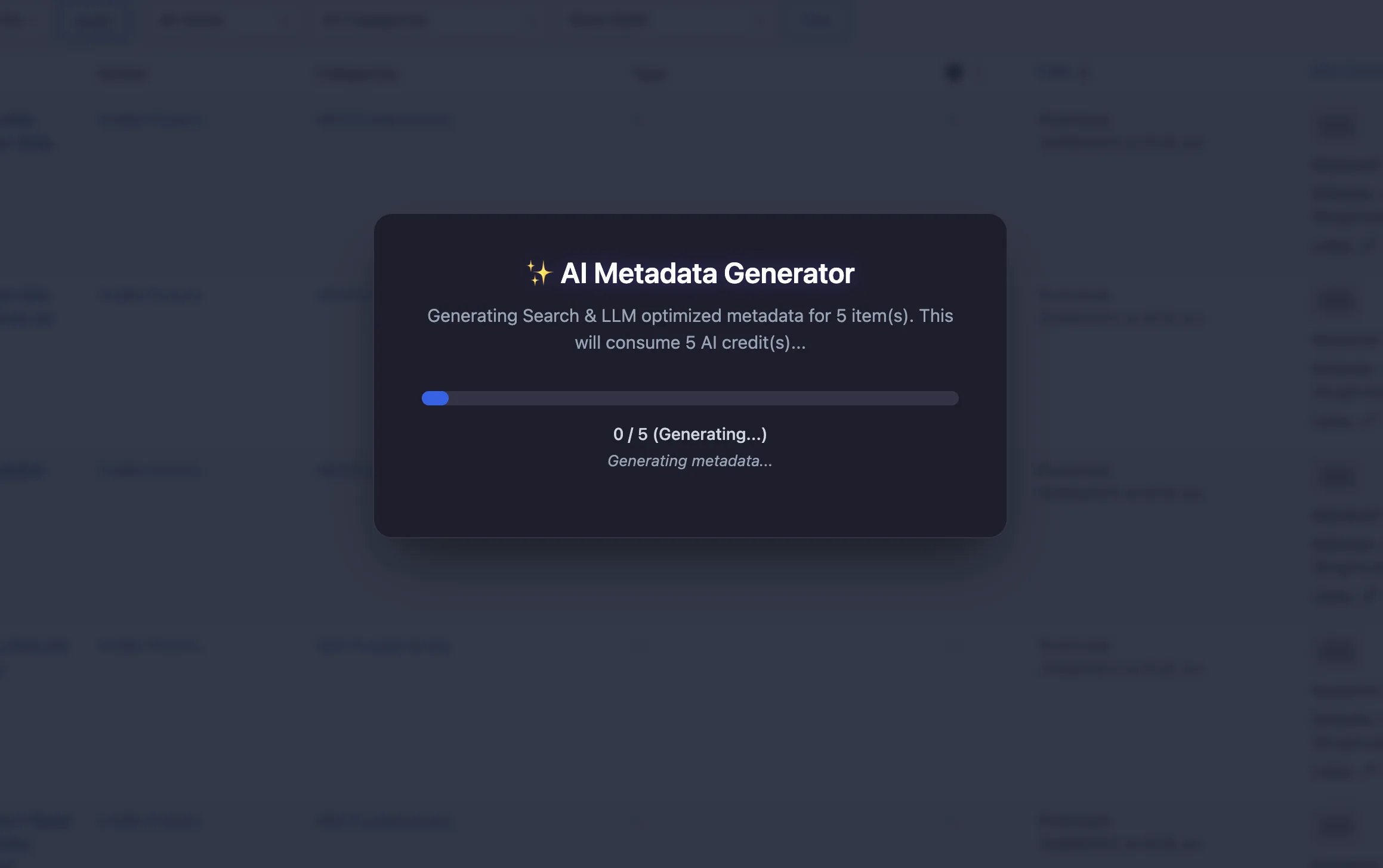 AEO God Mode LLM optimised meta data generator