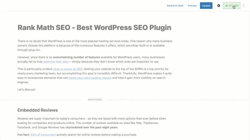 Rank Math Content AI WordPress plugin